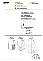 Parker Lucifer EPP4 Series Installation And Setting Instructions Manual