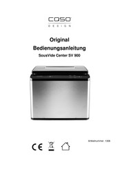 CASO DESIGN SV 900 Instruction Manual
