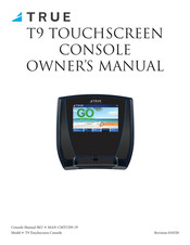 True T9 Touchscreen Console Owner's Manual