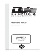 Duke 707PR Operator's Manual