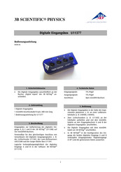3B SCIENTIFIC PHYSICS U11377 Instruction Sheet