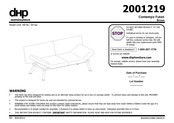 DHP Contempo Futon Assembly Instructions Manual