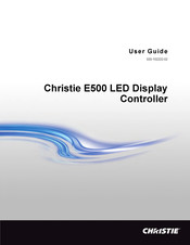Christie Velvet CorePlus E500 User Manual