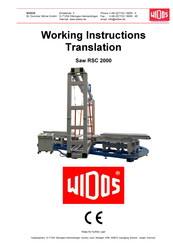 widos RSC 2000 Working Instructions Translation