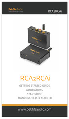Pebble Audio RCA2RCAi Getting Started Manual