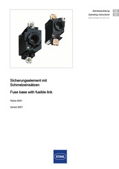 Stahl 8561/01 Operating Instructions Manual