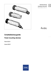 Stahl PanSic 8003/1 Series Operating Instructions Manual