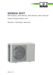 REMKO MVT 950 DC Operation,Technology,Spare Parts