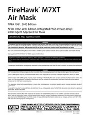 MSA FireHawk M7XT Operation And Instructions Manual