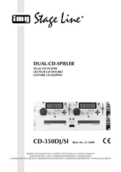 IMG STAGELINE CD-350DJ/SI Instruction Manual