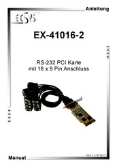 Exsys EX-41016-2 Manual