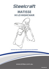 Steelcraft MATISSE HI LO Manual