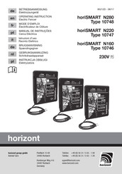 Horizont horiSMART N280 Operating	 Instruction