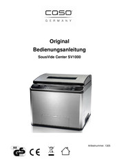 Caso SV1000 Instruction Manual