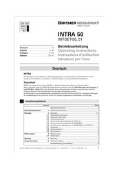 Bircher Reglomat INTRA 50 Operating Instructions Manual