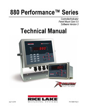 Rice Lake 880 Performance Series Technical Manual & Parts Lists