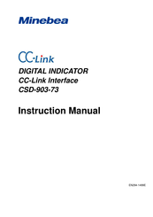 Minebea CSD-903-73 Instruction Manual