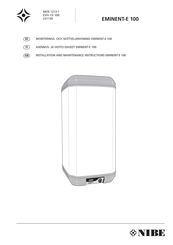 Nibe EMINENT-E 100 Installation And Maintenance Instructions Manual