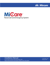 Mircom MiCare NC-103 Installation Manual
