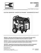 Koshin GEH-14000EW Insert Manual