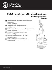 Chicago Pneumatic CP 0020 Safety And Operating Instructions Manual
