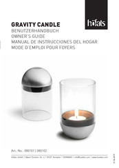 höfats GRAVITY CANDLE 080102 Owner's Manual
