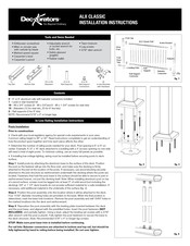 DECKORATORS ALX CLASSIC Installation Instructions