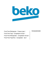 Beko RCNA320K30W Instruction Manual