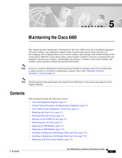Cisco 6400 Maintaining