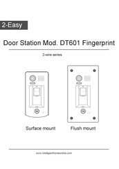 Intelligent Home 2-Easy DT601 Fingerprint Manual
