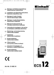 EINHELL ECS 12 Installation And Operating Instructions Manual