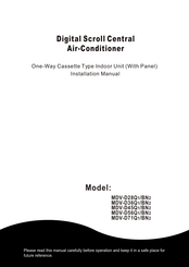Midea MDV-D36Q1/BN2 Installation Manual