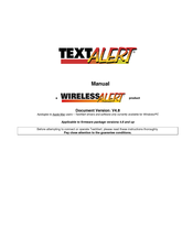 Text Alert Wireless Alert Manual