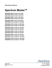 Anritsu Company MS2762A-0070 Maintenance Manual
