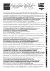 Capital Safety DBI SALA PROTECTA EN358 Instructions For Use And Maintenance Manual