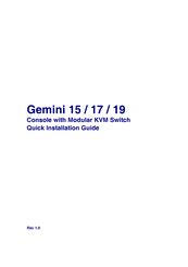 Gemini 15 Quick Installation Manual