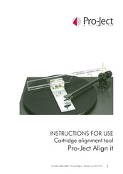 Pro-Ject Audio Systems Align it Instructions For Use