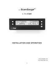 Linear Logic ScanGauge II Installation And Operation Manual