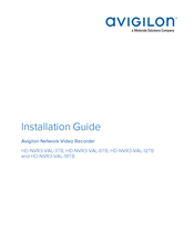 Motorola Avigilon HD-NVR3-VAL-12TB Installation Manual