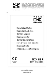 Team kalorik TKG SIS 9 Manual