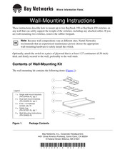 Bay Networks 304406-A Wall Mounting And Safety Instructions