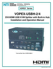 NTI USBH-2/4 Installation And Operation Manual