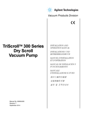 Agilent Technologies TriScroll PTS03001UNIVUK Installation And Operation Manual