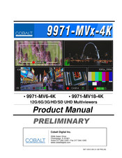 Cobalt Digital Inc 9971-MV6-4K Product Manual