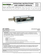 HeatStar JET20 Operating Instructions And Owner's Manual