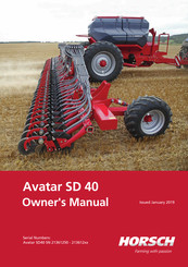 horsch Avatar SD 40 Owner's Manual