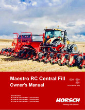 horsch Maestro RC Central Fill 1630 Owner's Manual