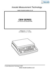 Adam Equipment CBW Series Manual