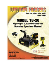 London Foggers 18-20 Machine Operators Manual