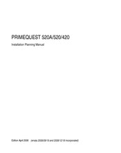 Fujitsu PRIMEQUEST 520A Installation Planning Manual